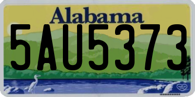 AL license plate 5AU5373