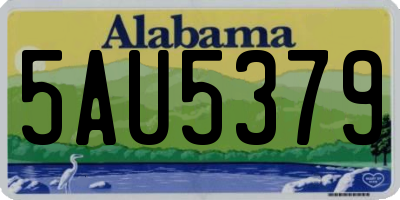 AL license plate 5AU5379