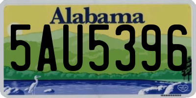 AL license plate 5AU5396