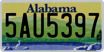 AL license plate 5AU5397
