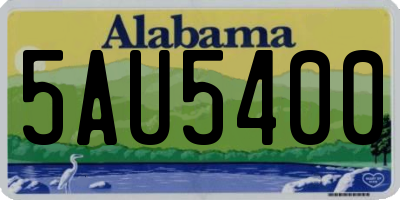 AL license plate 5AU5400