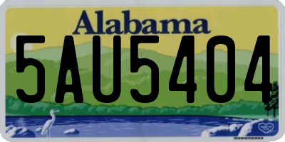 AL license plate 5AU5404