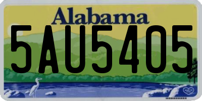 AL license plate 5AU5405