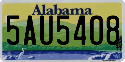 AL license plate 5AU5408
