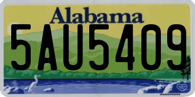 AL license plate 5AU5409
