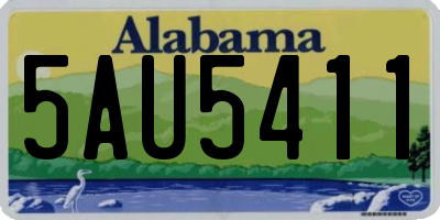 AL license plate 5AU5411