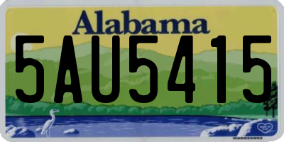 AL license plate 5AU5415