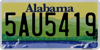 AL license plate 5AU5419