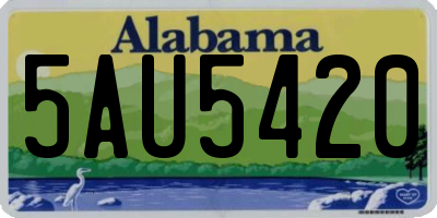 AL license plate 5AU5420