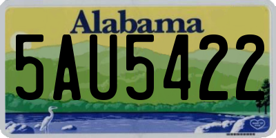 AL license plate 5AU5422