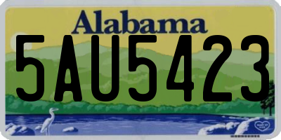 AL license plate 5AU5423