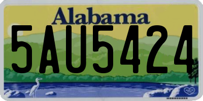 AL license plate 5AU5424
