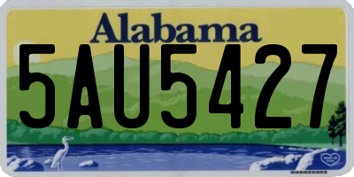 AL license plate 5AU5427