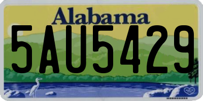 AL license plate 5AU5429