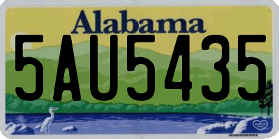 AL license plate 5AU5435