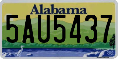 AL license plate 5AU5437