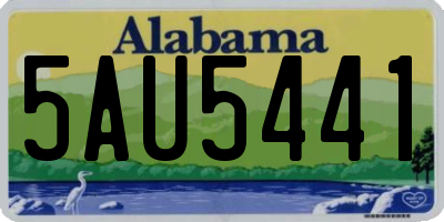 AL license plate 5AU5441