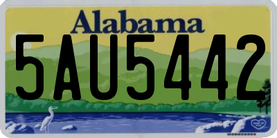AL license plate 5AU5442