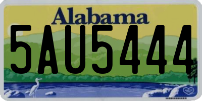 AL license plate 5AU5444