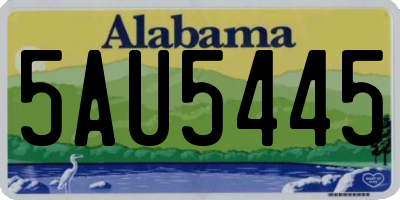AL license plate 5AU5445