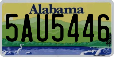 AL license plate 5AU5446