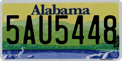 AL license plate 5AU5448