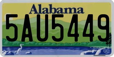 AL license plate 5AU5449
