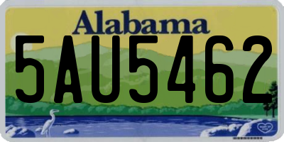 AL license plate 5AU5462