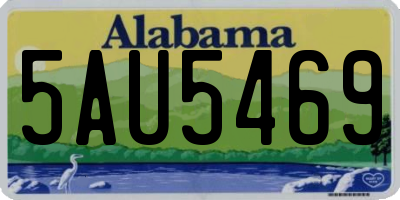 AL license plate 5AU5469