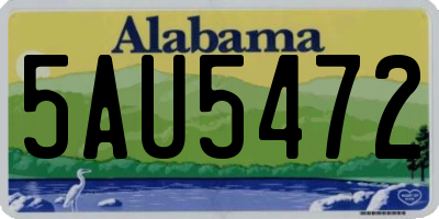 AL license plate 5AU5472