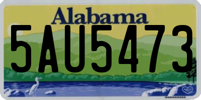 AL license plate 5AU5473