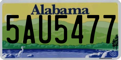 AL license plate 5AU5477