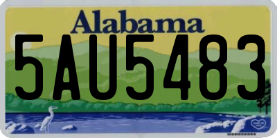AL license plate 5AU5483