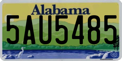 AL license plate 5AU5485