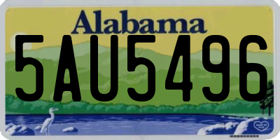 AL license plate 5AU5496