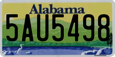 AL license plate 5AU5498