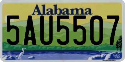 AL license plate 5AU5507