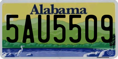 AL license plate 5AU5509