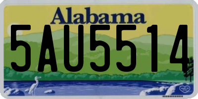 AL license plate 5AU5514