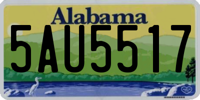 AL license plate 5AU5517