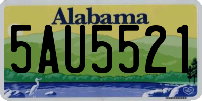 AL license plate 5AU5521