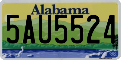 AL license plate 5AU5524