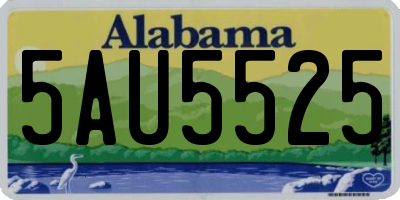 AL license plate 5AU5525