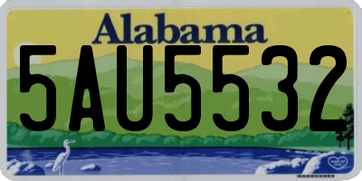AL license plate 5AU5532