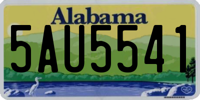 AL license plate 5AU5541