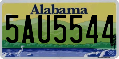 AL license plate 5AU5544