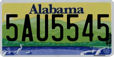 AL license plate 5AU5545