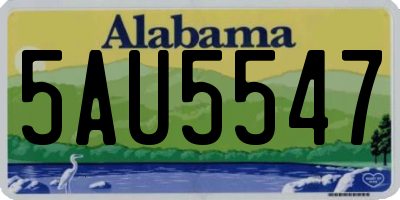 AL license plate 5AU5547