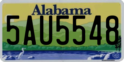 AL license plate 5AU5548