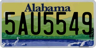 AL license plate 5AU5549